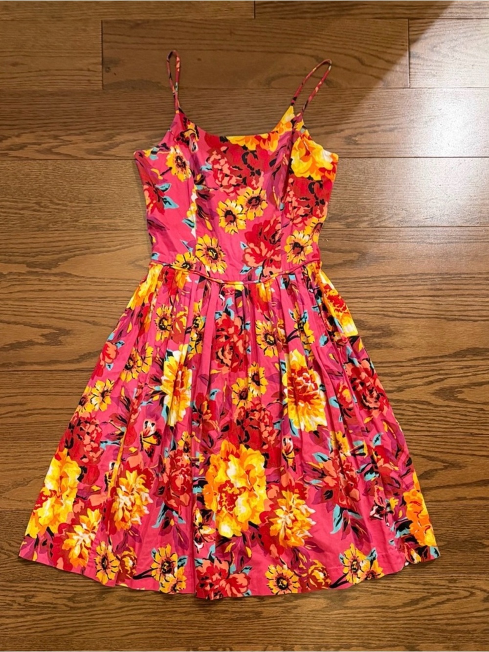 Isaac Mizrahi for Target Pink Floral Sundress with Yellow Blooms